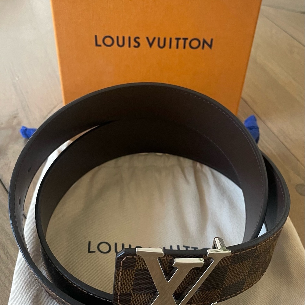 Louis Vuitton Dark Brown Leather Belt